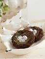 Ceramic Leaf Bowl with Four Birds