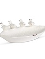 Ceramic Leaf Bowl with Four Birds