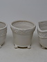 Filigree Trimmed Cream Container (3-Styles)
