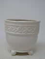 Filigree Trimmed Cream Container (3-Styles)