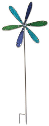 Embossed Glass Pinwheel Stake (2-Sizes)