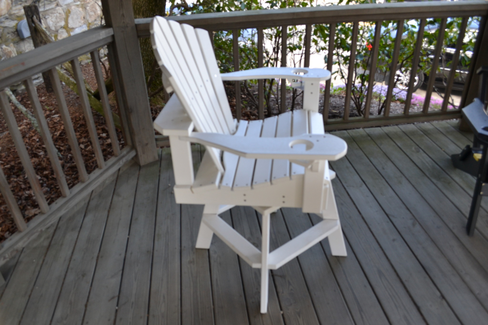 Outdoor Chair Fan Back Swivel PolyWood Made in USA The Last Straw