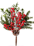 Iced Berry Pinecone Greenery Pick (2-Colors)