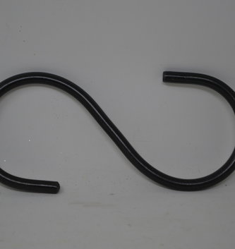 7" Black Metal S-Hook