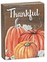 Thankful Pumpkin Mini-Block Sign