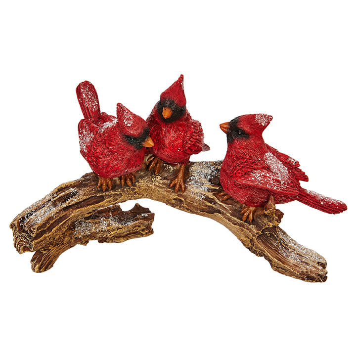 Details about / Cardinal Red Bird Trinket Box with Flowers Leaves Branches