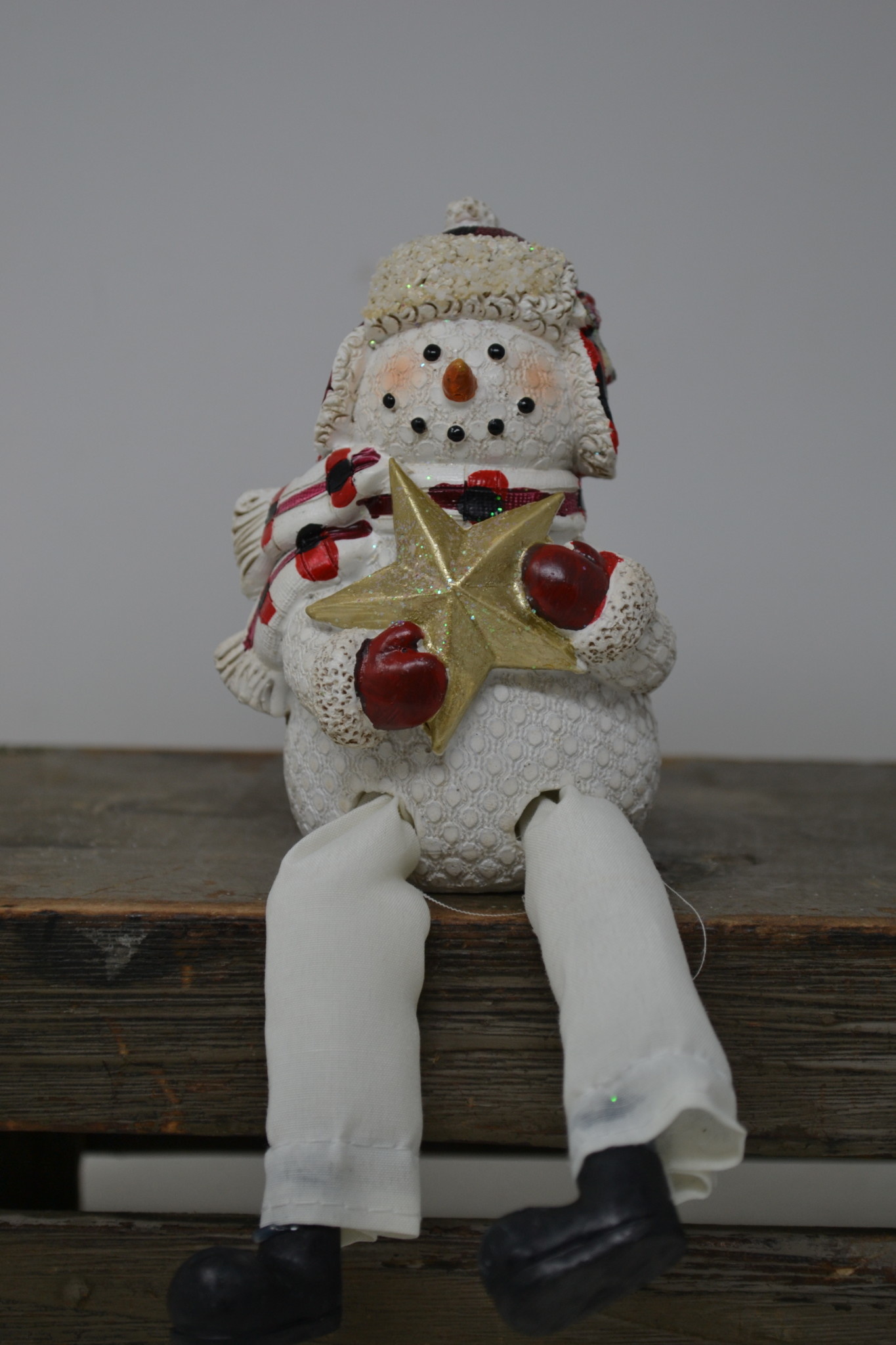 Plaid Snowman Shelf Sitter (4-Styles)