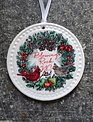 Round White Blowing Rock Ornament (8-Styles)
