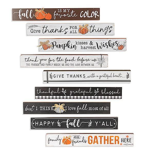 Fall Harvest Block Sign