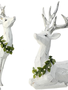 Set of 2 Frosted Mistletoe Deer