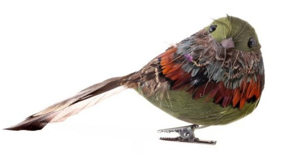Feathered Aspen Bird Ornament (2-Styles)