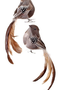 Natural Feathered Long Tail Bird Ornament (2-Styles)