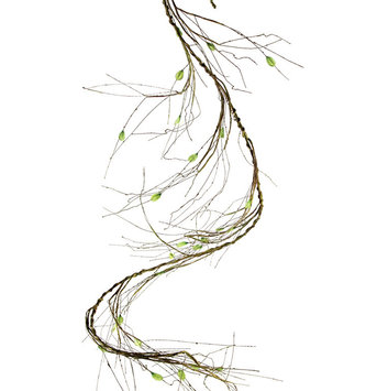 6-Ft Twig Leaf Vine Garland