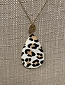 Teardrop Animal Print Necklace (3-Colors)