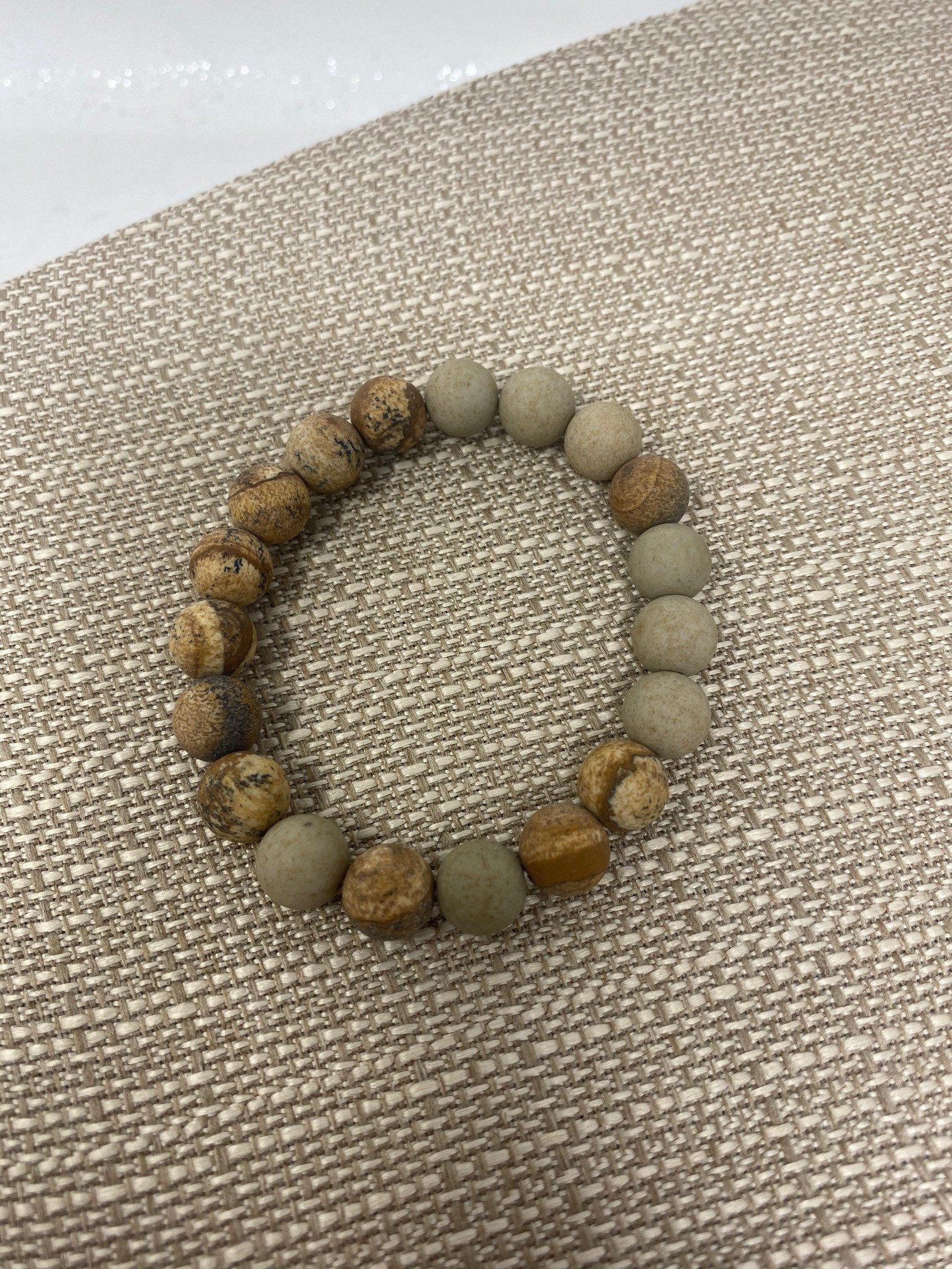 Natural Stone Beaded Bracelet (3-Colors)