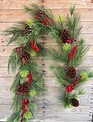 6-ft Sugar Cone Berry Garland