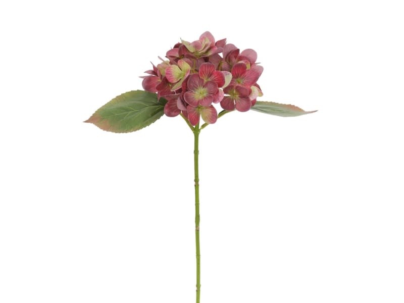 17" Hydrangea Pick with Leaves (3-Colors)