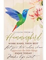 Wisdom From A Hummingbird Wall Art