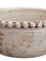 Beaded Distressed White Bowl