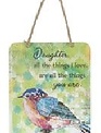 Hanging Inspirational Watercolor Sign (12-Styles)