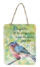 Hanging Inspirational Watercolor Sign (12-Styles)