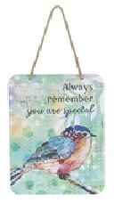 Hanging Inspirational Watercolor Sign (12-Styles)
