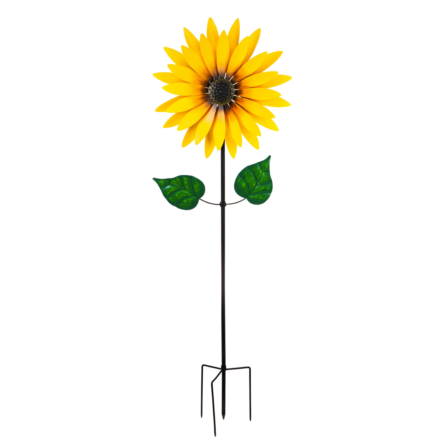 Golden Sunflower Wind Spinner