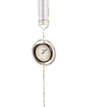 Hummingbird Thermometer Rain Gauge Garden Stake