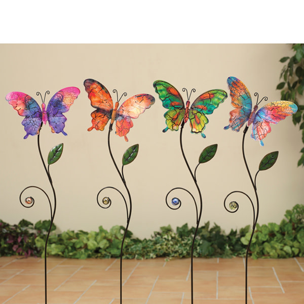 Watercolor Butterfly Stake (4-Styles)