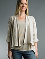 Tempo Paris Short Crop Linen Jacket (4-Colors) (4-Sizes)