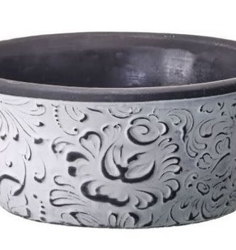 Graywashed Cement Floral Pot (2-Sizes)