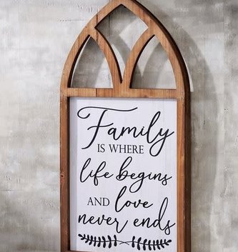 Family Cathedral Sign