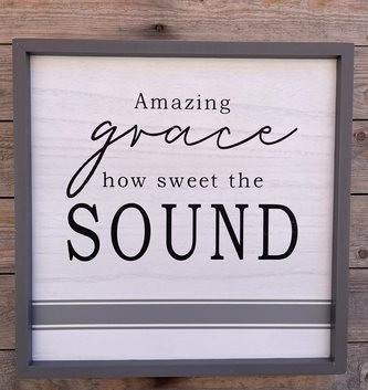 Amazing Grace Framed Sign