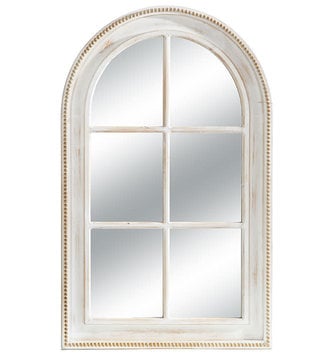 47" Distressed Beaded Edge Mirror