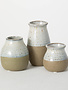 Set of 3 Stoneware Vases