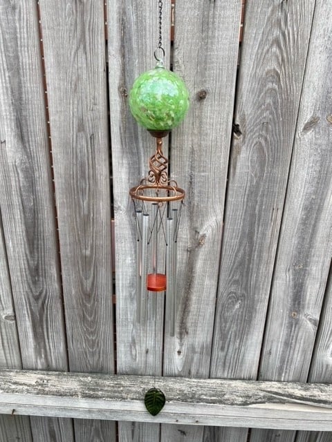 Fused Glass Orb Wind Chime