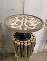 Wooden Scrolled Pedestal (3-sizes)