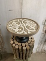 Wooden Scrolled Pedestal (3-sizes)