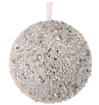 Iced Beaded Glitter Ball (2-Sizes)