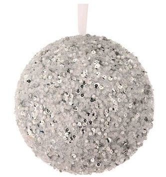 Iced Beaded Glitter Ball (2-Sizes)