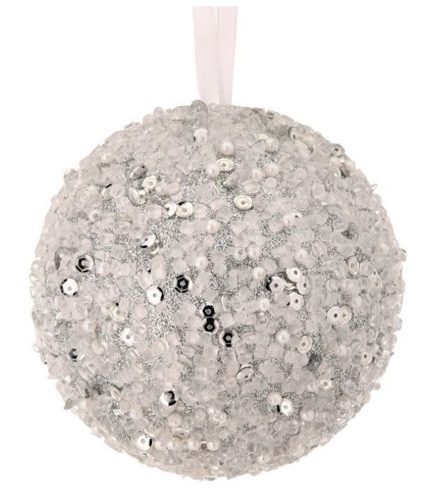 Iced Beaded Glitter Ball (2-Sizes)