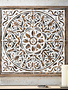 Square Cut-Out Floral Wall Medallion