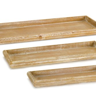 Rustic Brown Wooden Tray (3-Sizes)