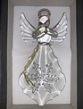 Embossed Glass Angel Ornament