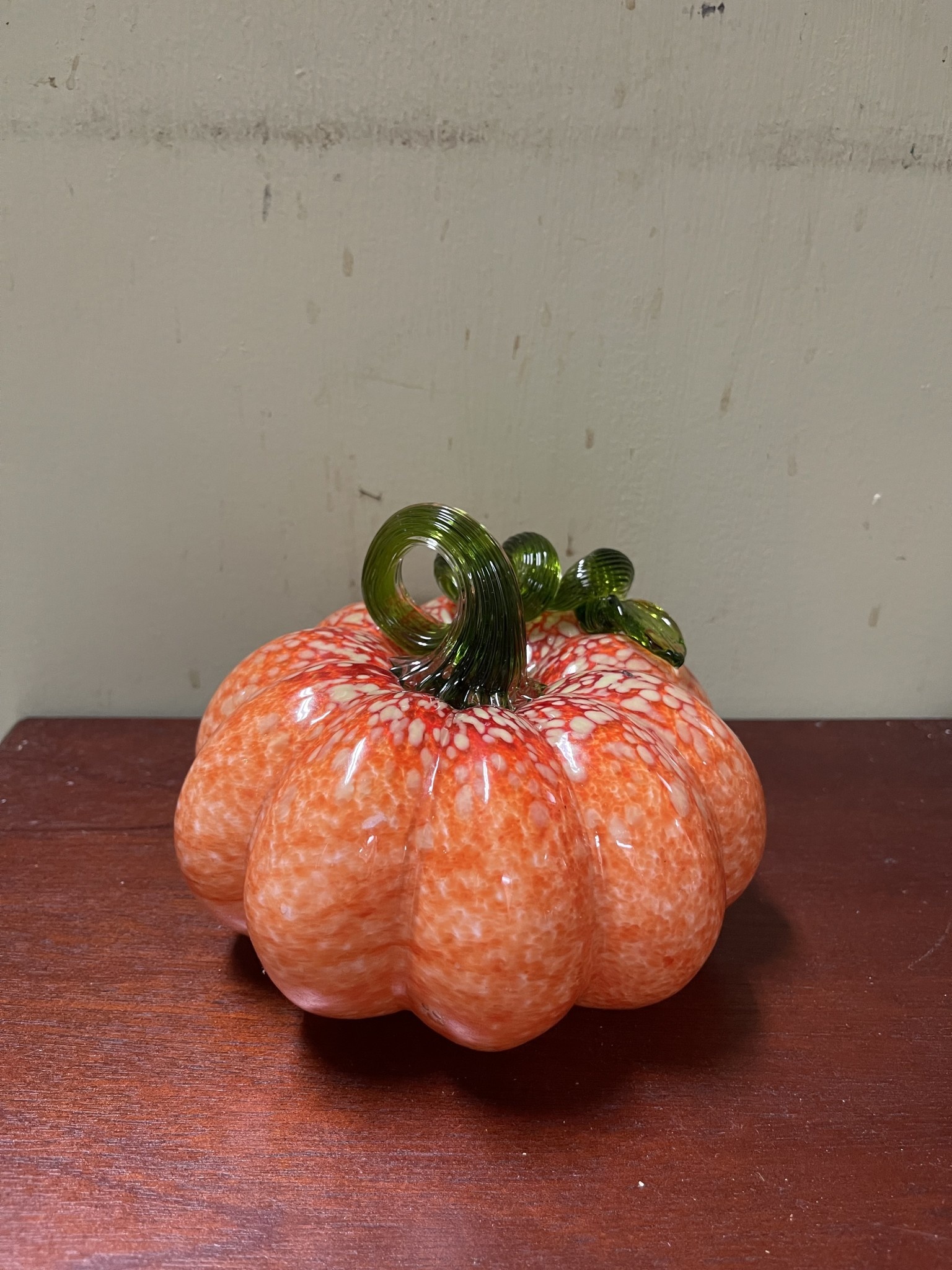 5.7" Hand Blown Glass Pumpkin (3-Styles)