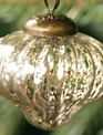 Mini Golden Mercury Glass Ornament (3-Styles)