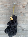 Plush Black Bear Ornament (2-Styles)