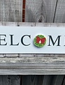 Interchangeable Welcome Magnetic Sign w/ 6 Magnets