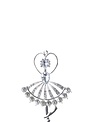 Silver Crystal Ballerina Ornament (2-Styles)