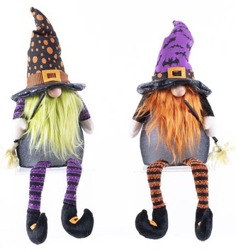 Sitting Light Up Witch Gnome (2-Colors)